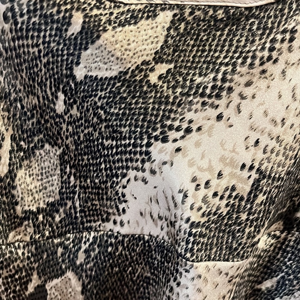 Animal Print (Snake like) Silk Slip or Dress Medium - Picture 5 of 7